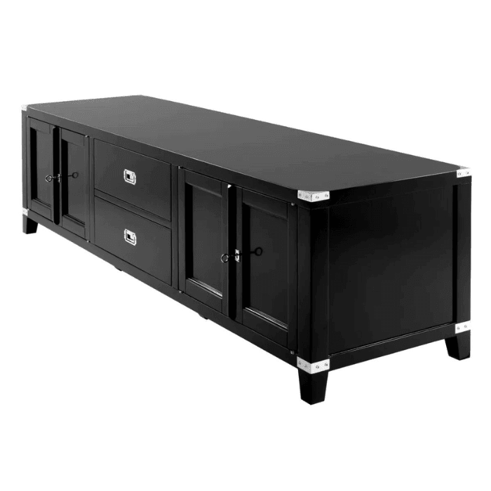 Military wooden TV stand