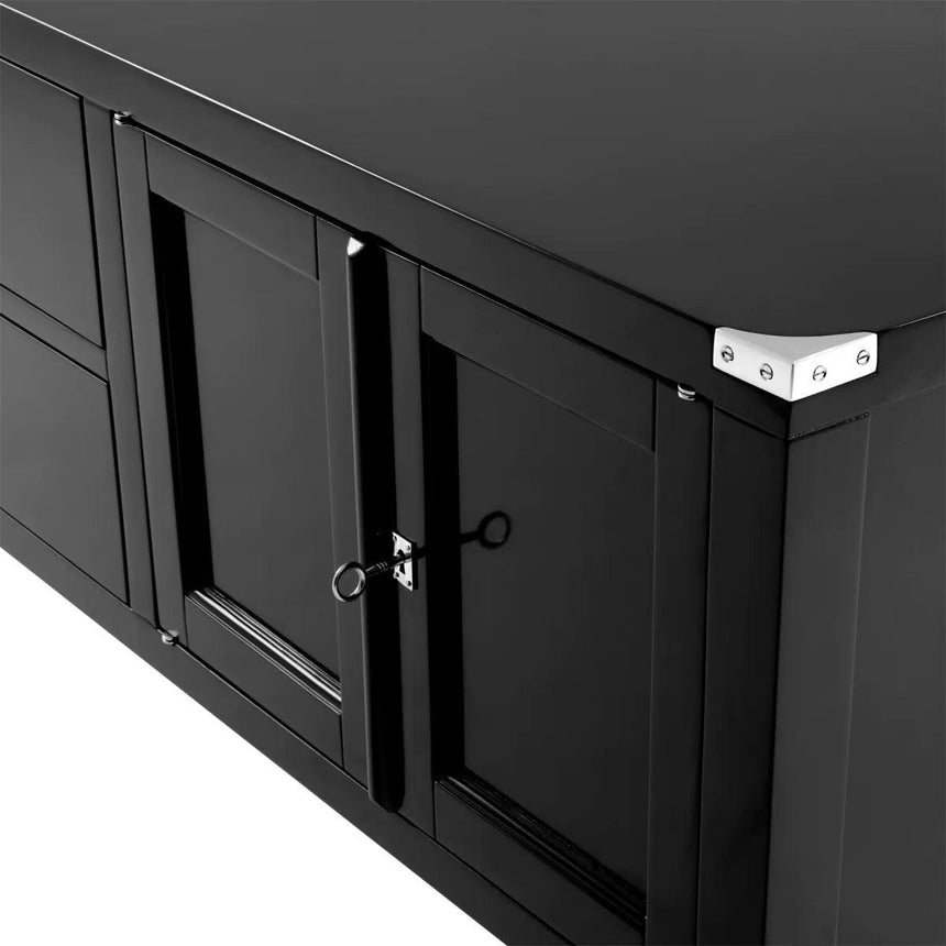 Military wooden TV stand