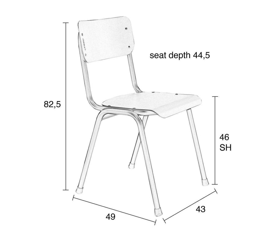 Back to school fém kerti szék-6
