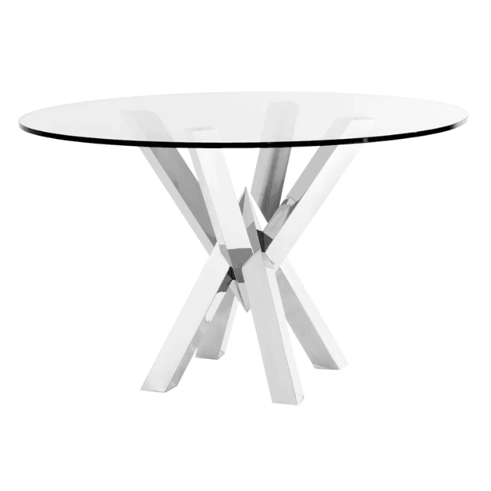 Triumph glass dining table