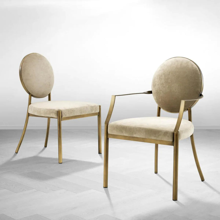 Scribe karfás bársony szék