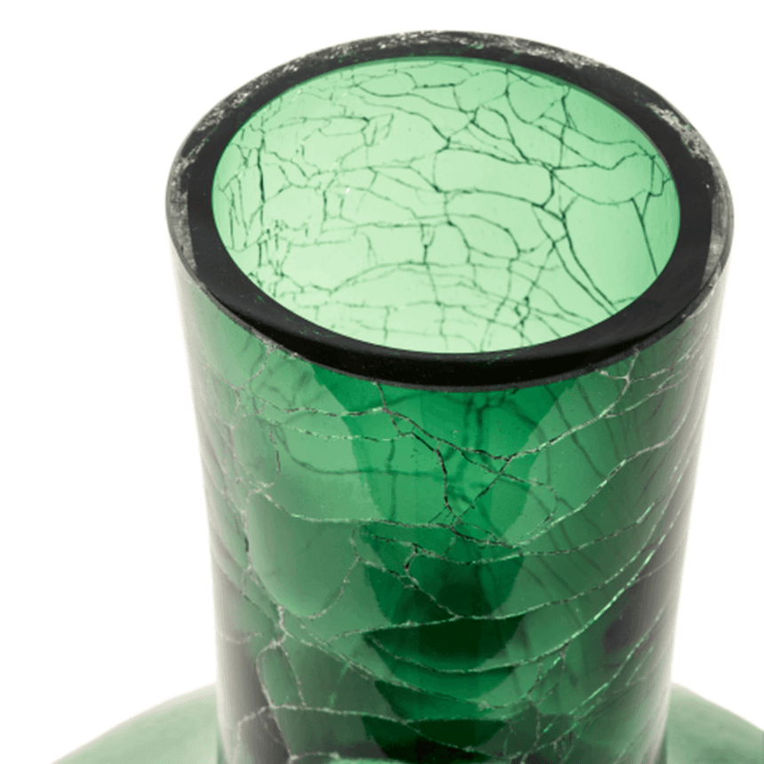 Crackled Ball glass vase 50cm
