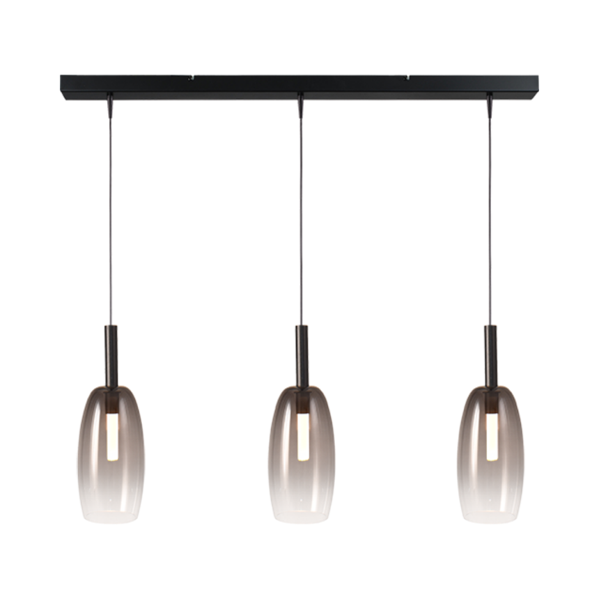 Lido világosszürke üveg függőlámpa