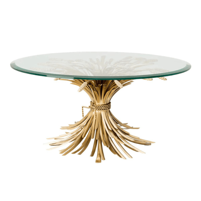 Bonheur glass coffee table