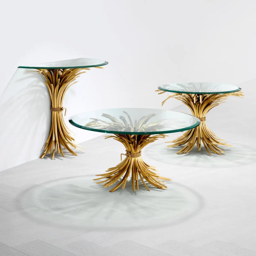 Bonheur glass coffee table