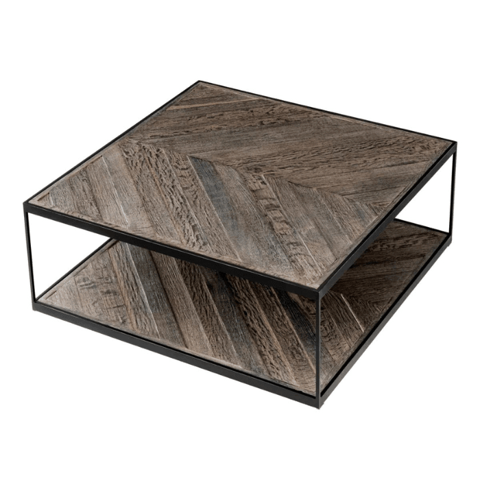 La Varenne wooden coffee table 100x100