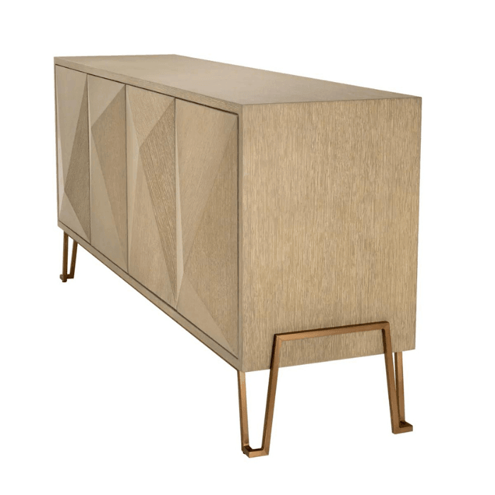 Highland wooden cabinet with brass legs