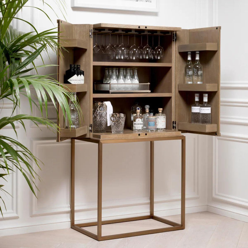 Highland wooden bar cabinet
