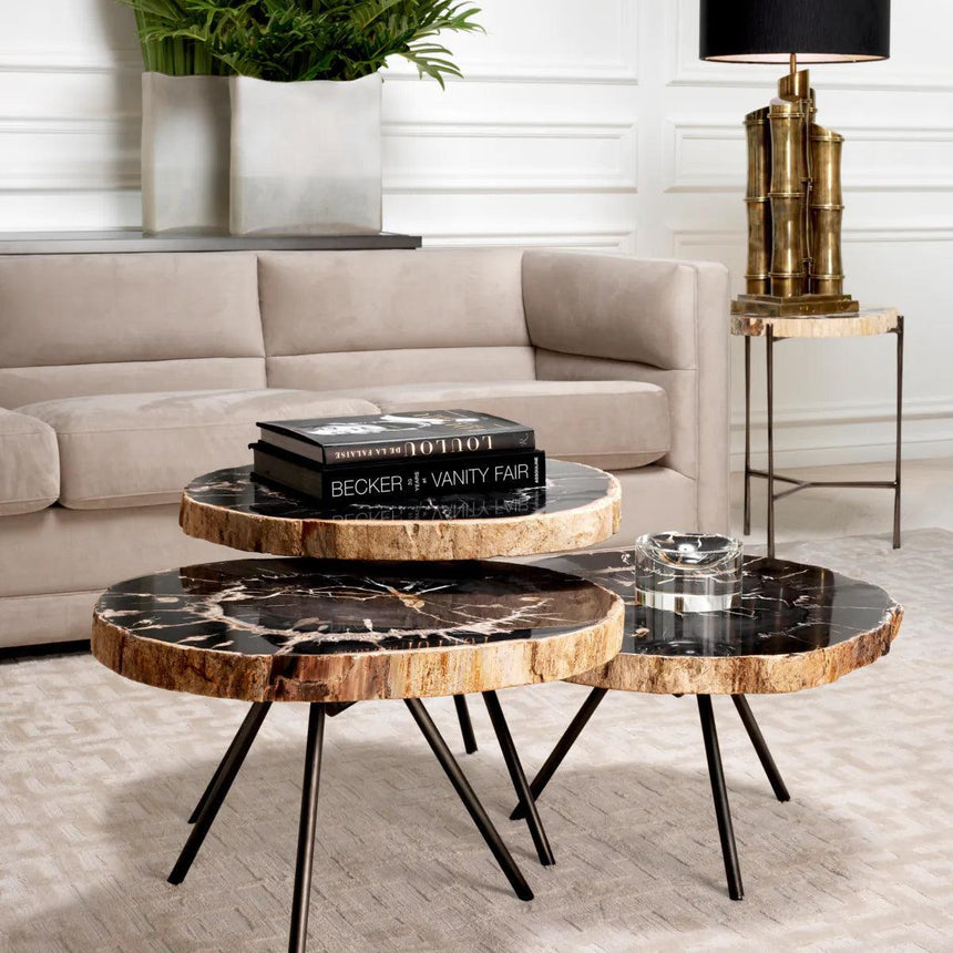 De Soto wooden coffee table set