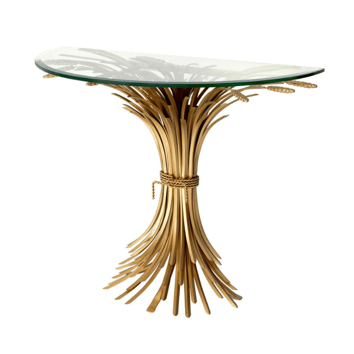 Bonheur glass console table