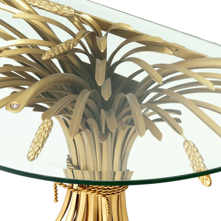 Bonheur glass console table