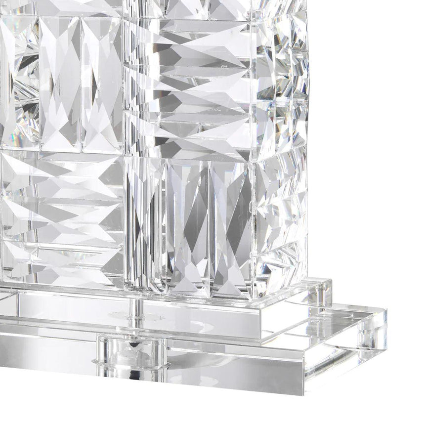 Contemporary crystal table lamp