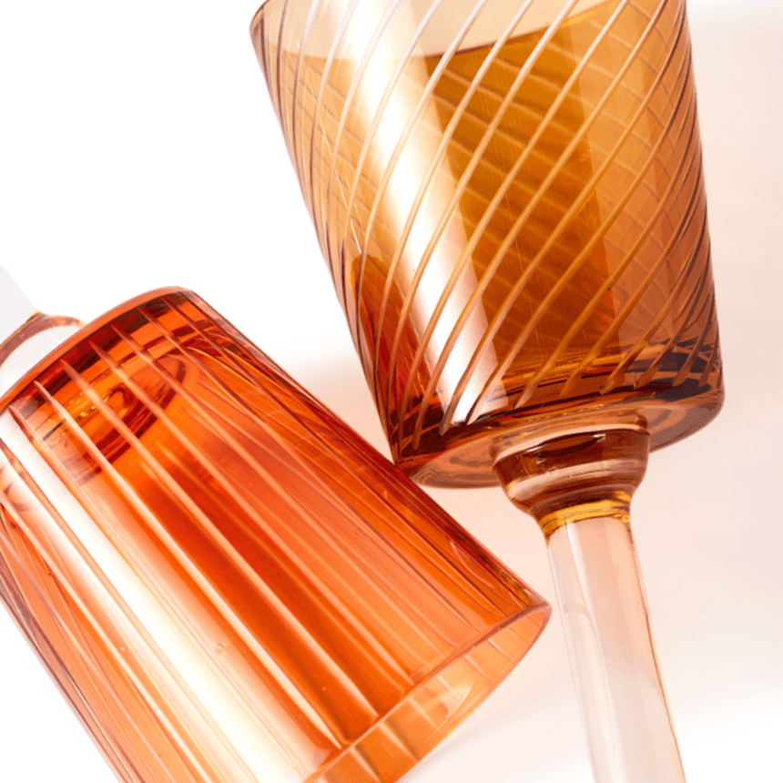 Library üveg borospohár szettben