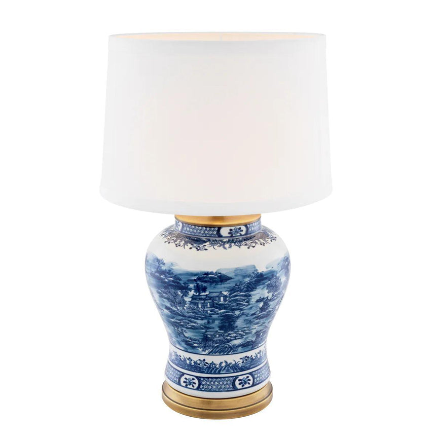 Chinese Blue porcelain table lamp