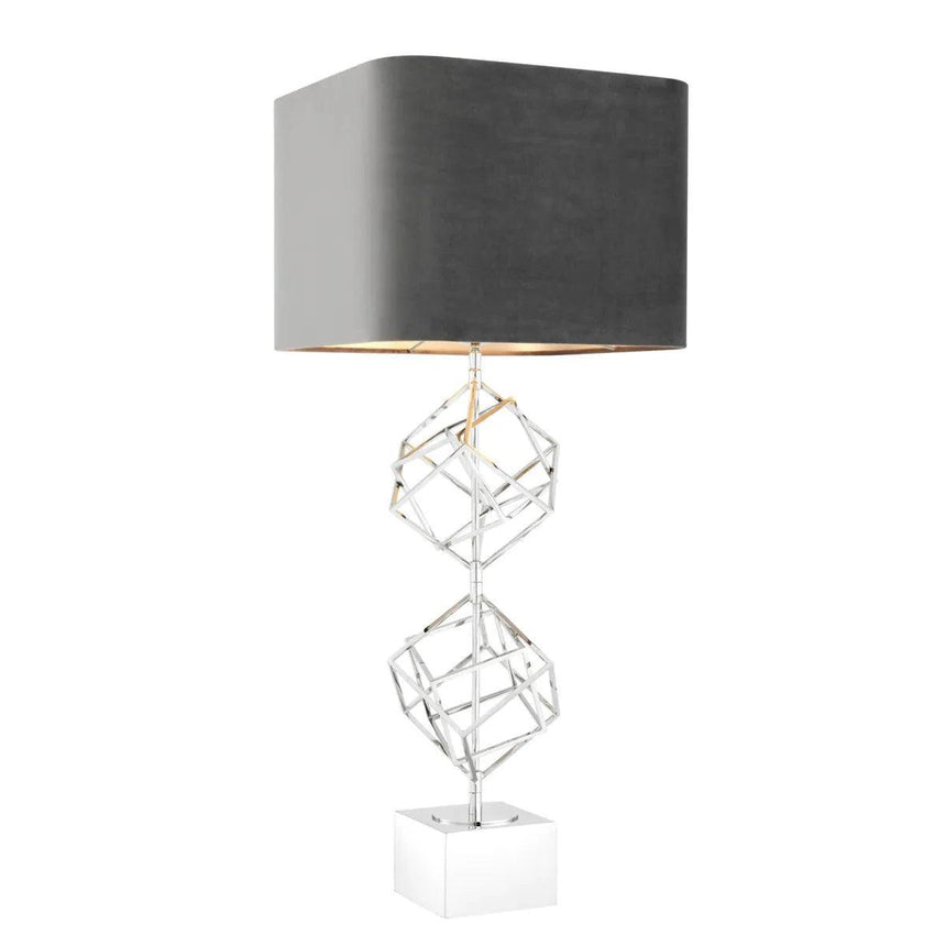 Matrix velvet table lamp