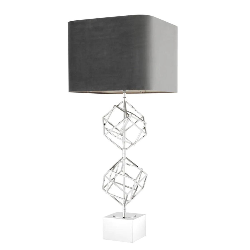 Matrix velvet table lamp