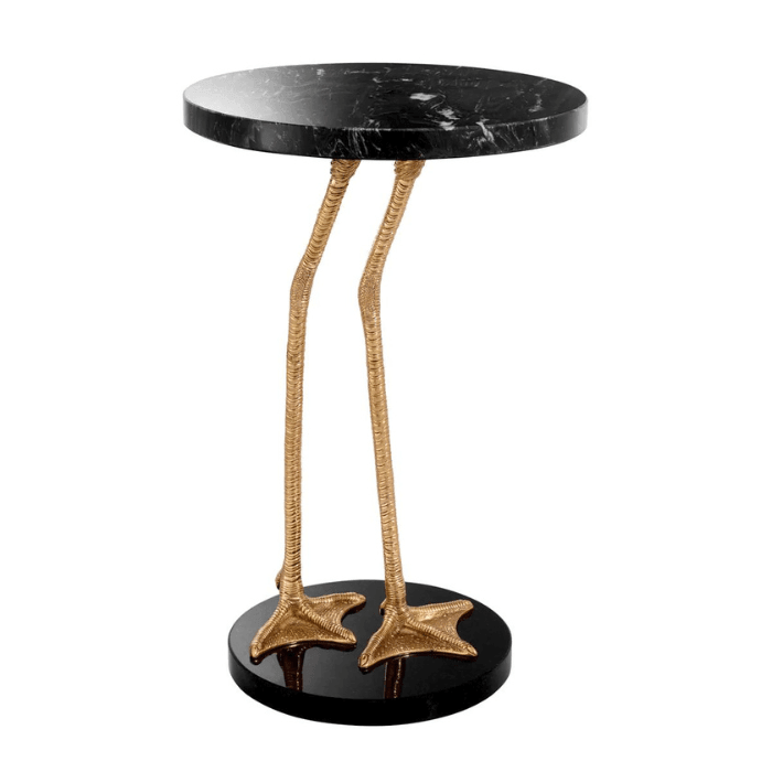 Lagoon marble side table