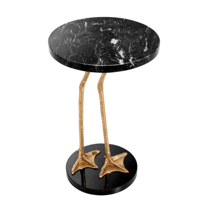 Lagoon marble side table
