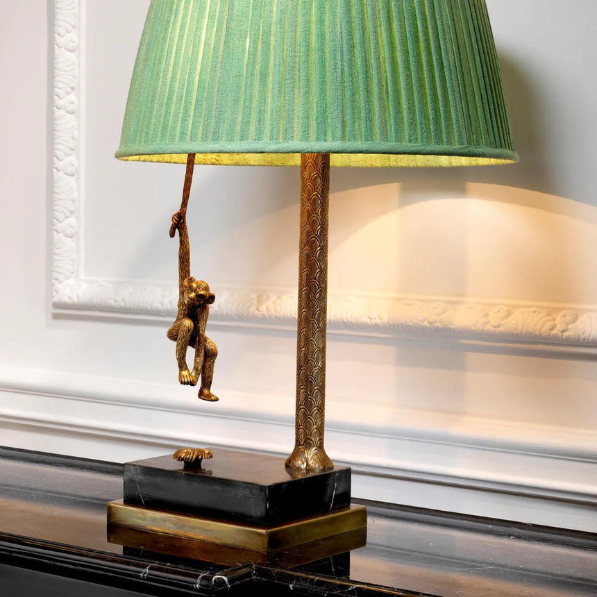 Jungle silk table lamp