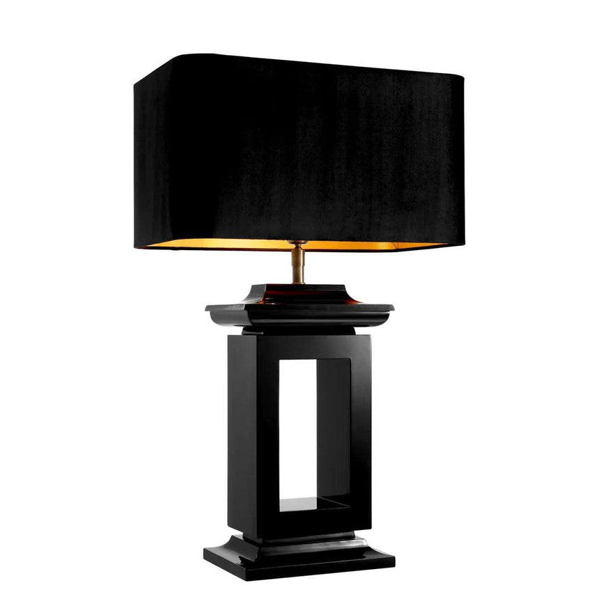 Mandarin wood table lamp