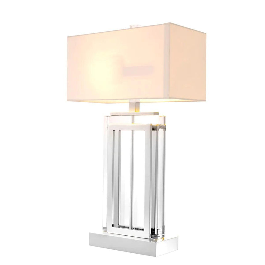 Arlington Silver crystal table lamp
