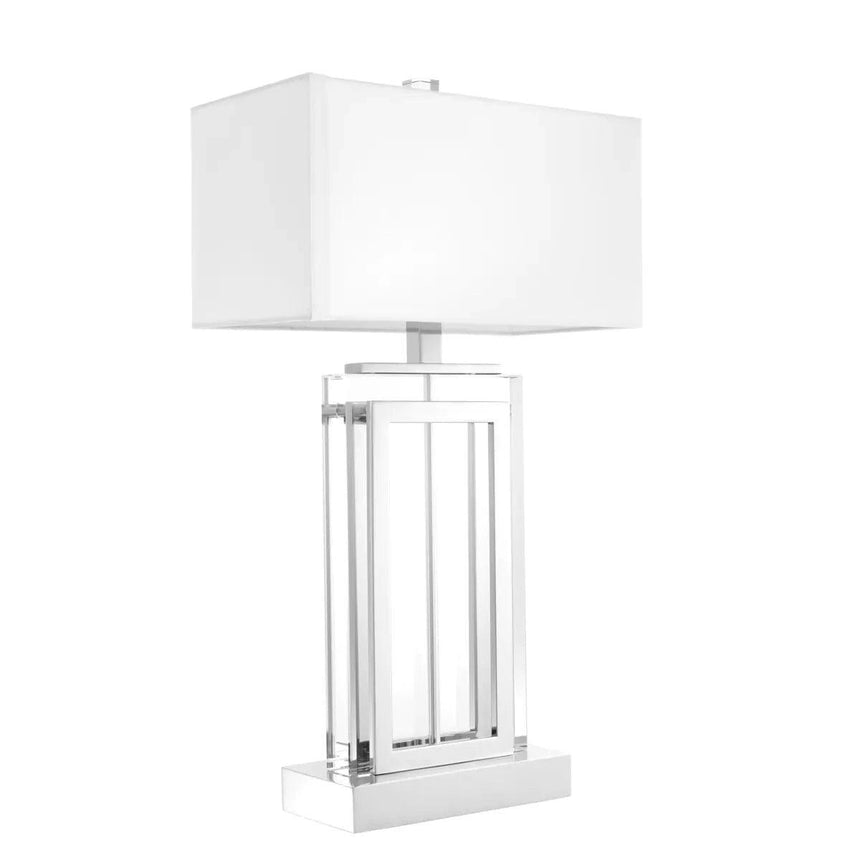 Arlington Silver crystal table lamp