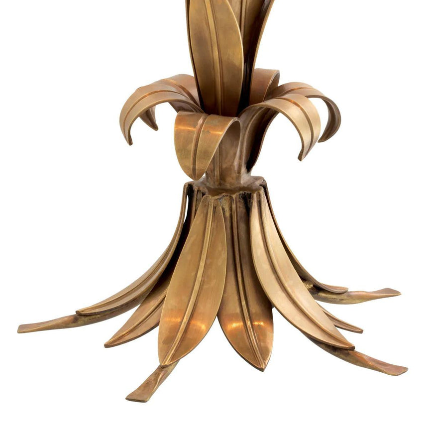 Hollywood Palm metal table lamp