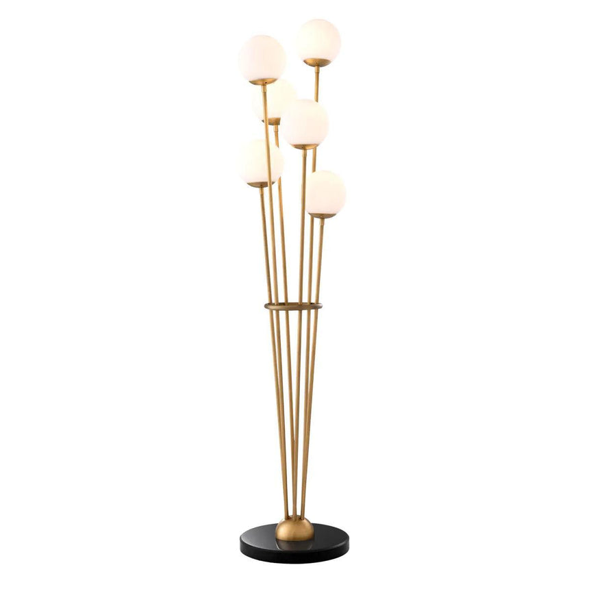 Tortora glass floor lamp