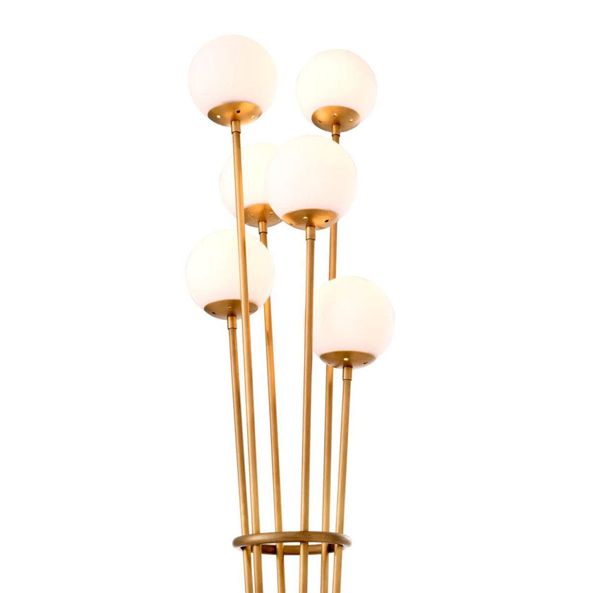 Tortora glass floor lamp