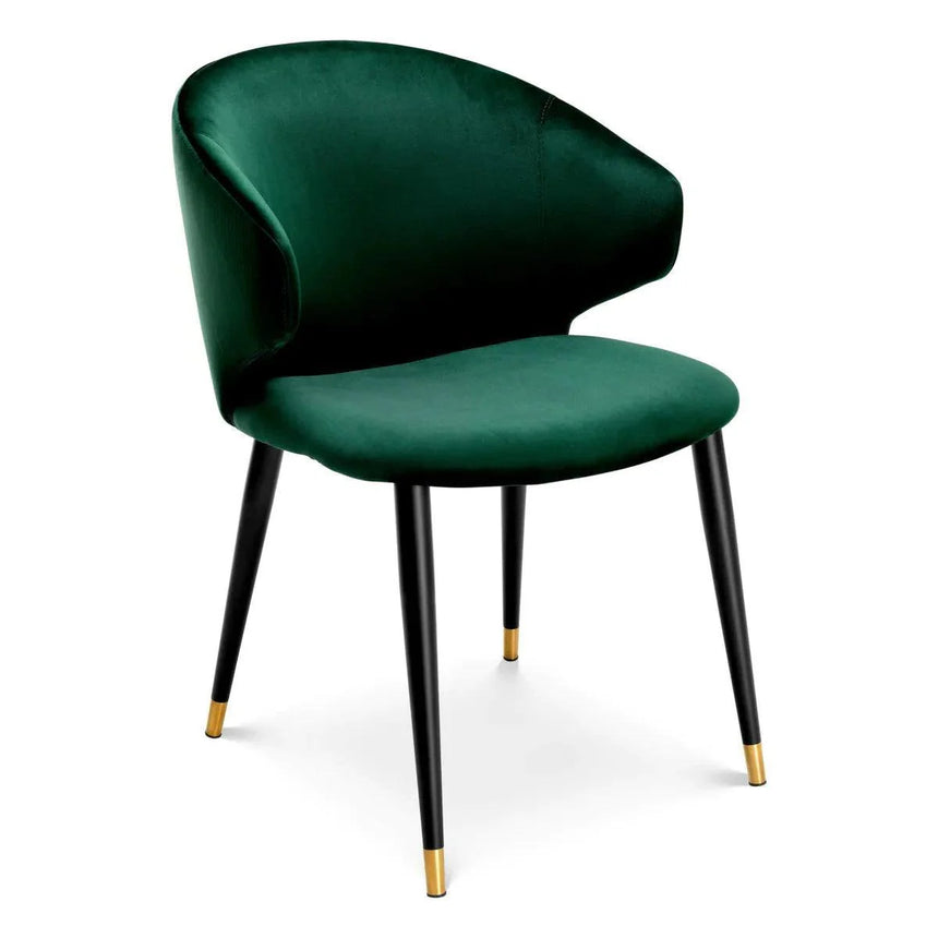 Volante karfás bársony szék