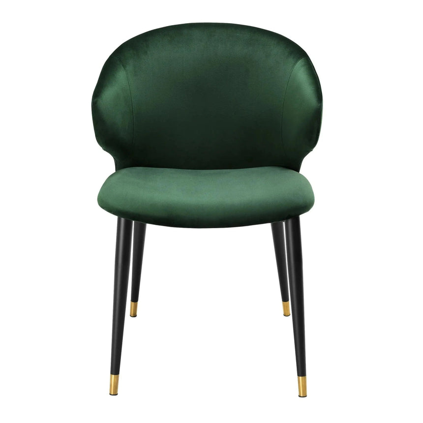 Volante karfás bársony szék