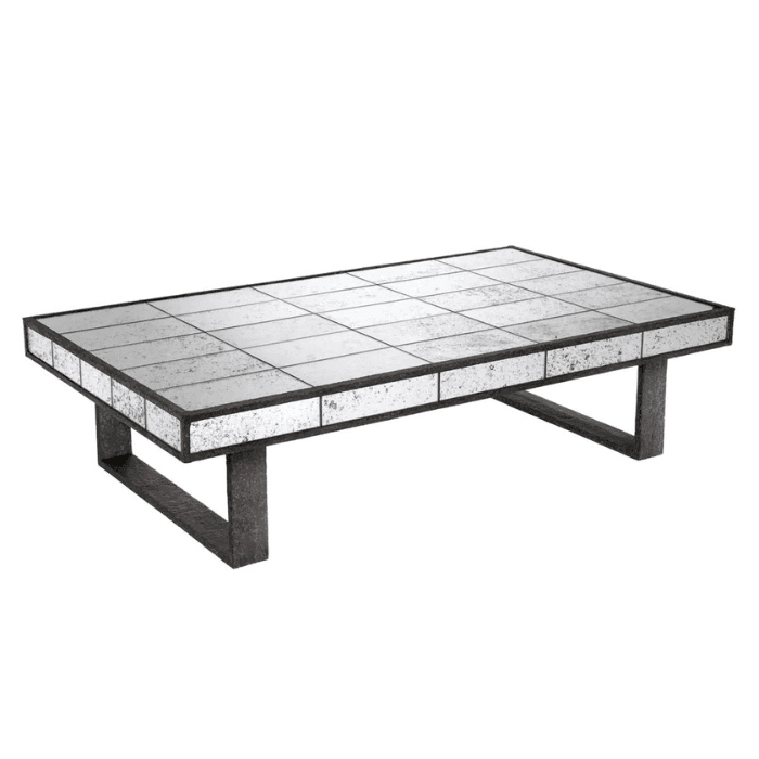 Cervilla mirrored glass coffee table