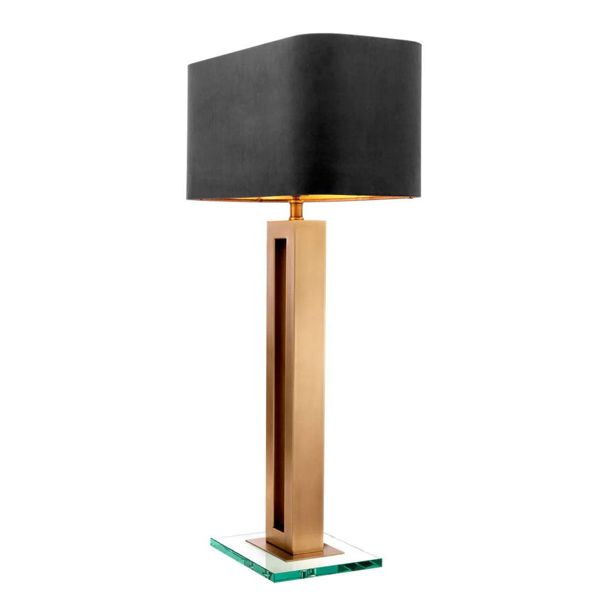 Cadogan velvet table lamp