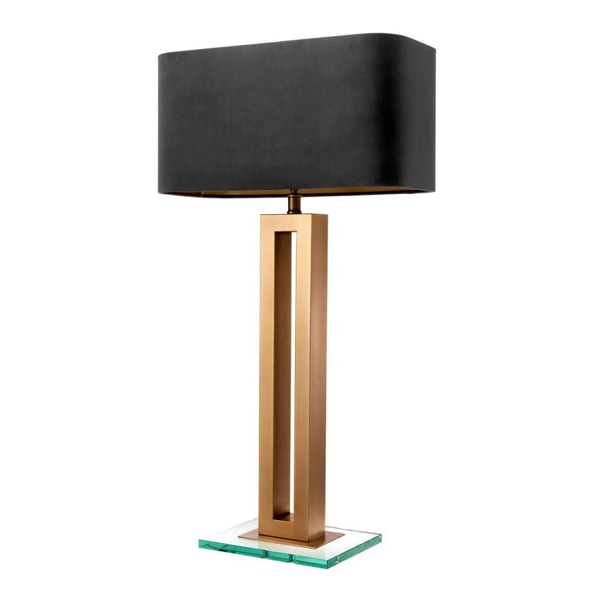 Cadogan velvet table lamp