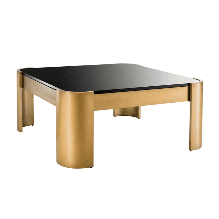 Courrier glass coffee table