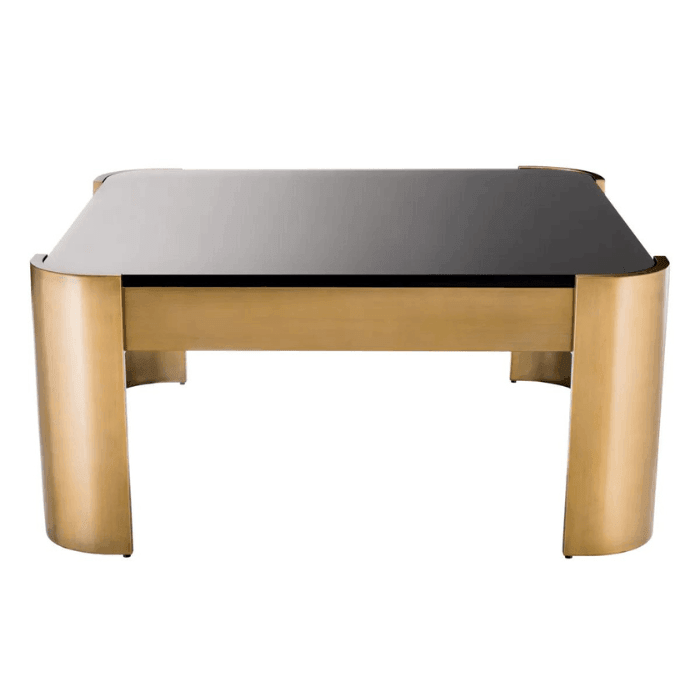 Courrier glass coffee table