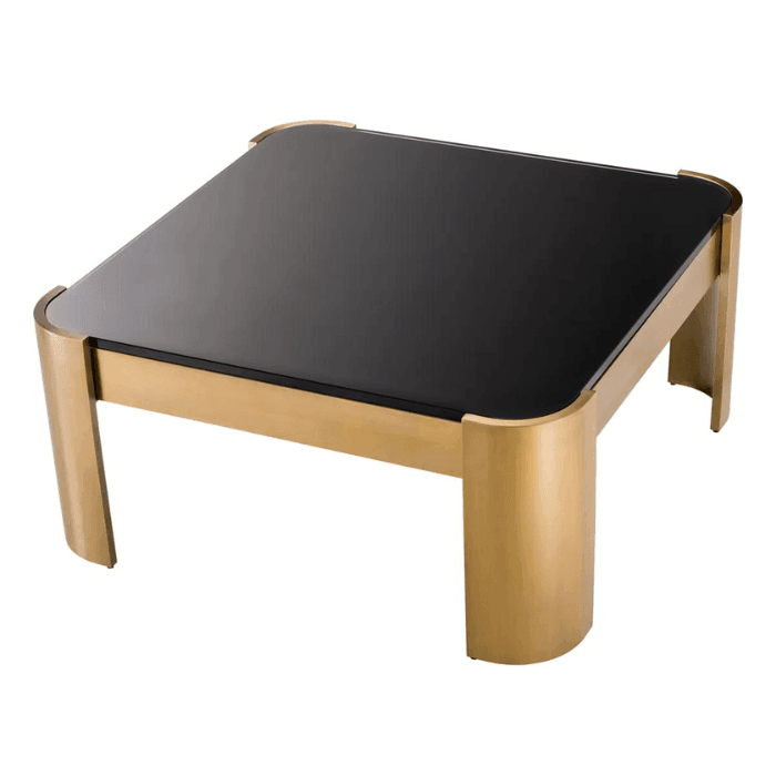 Courrier glass coffee table