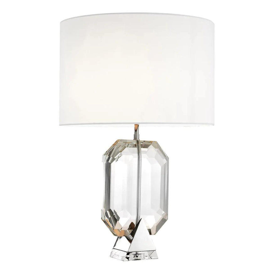 Emerald Silver crystal table lamp