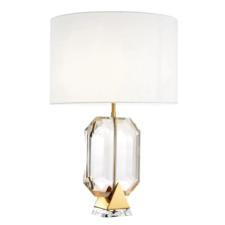 Emerald Gold crystal table lamp