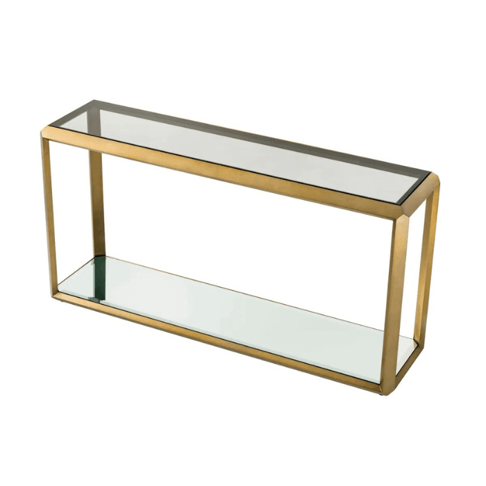 Callum Smoked Glass Console Table