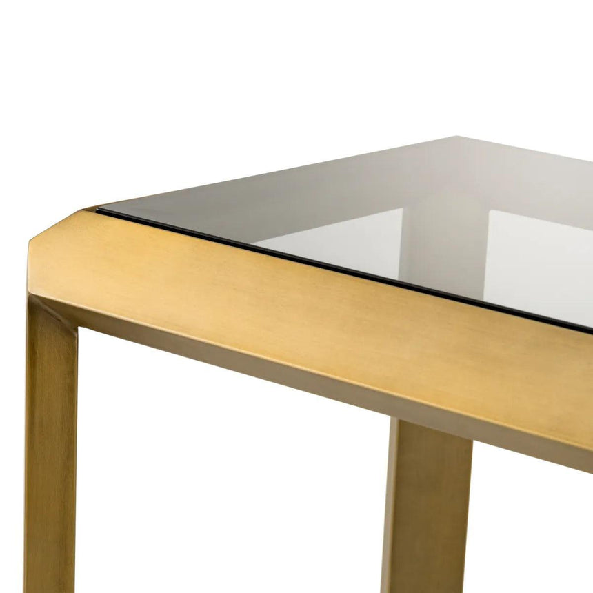 Callum Smoked Glass Console Table