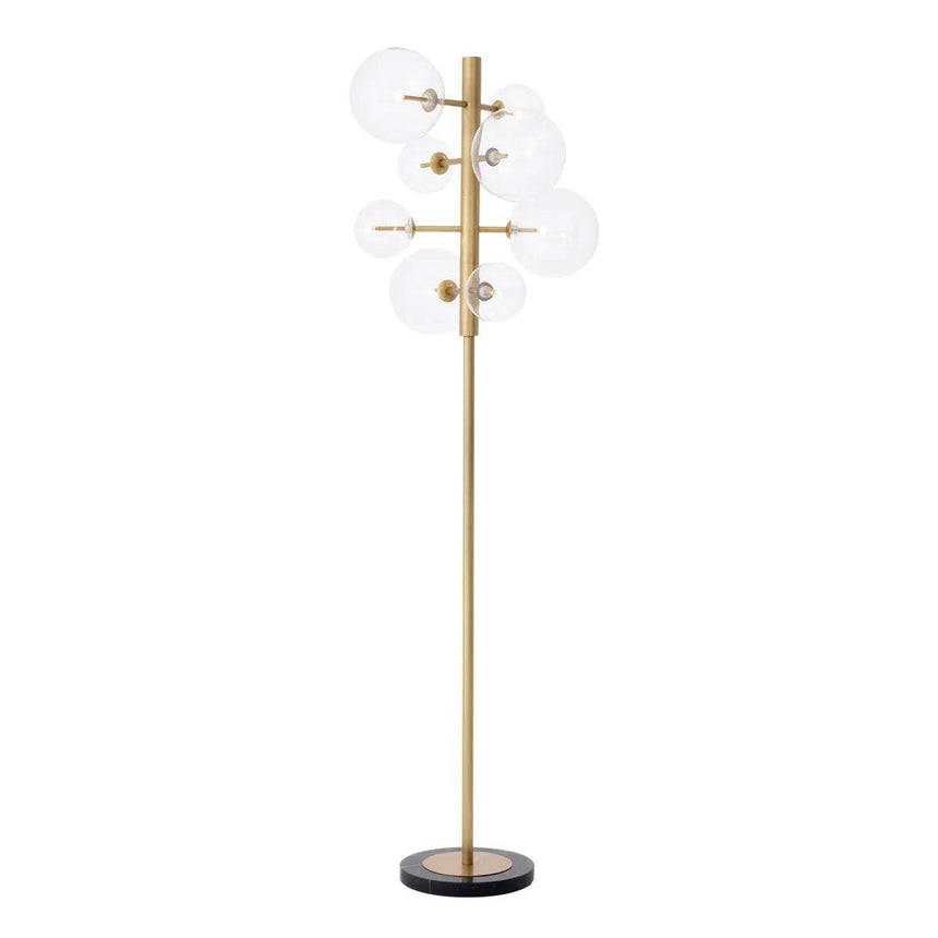 Argento metal floor lamp
