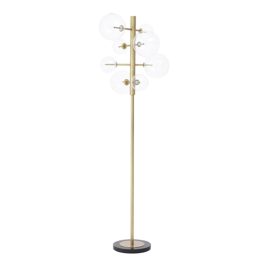 Argento metal floor lamp