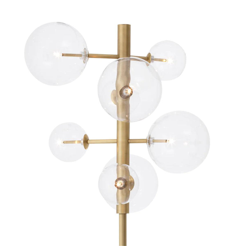 Argento metal floor lamp