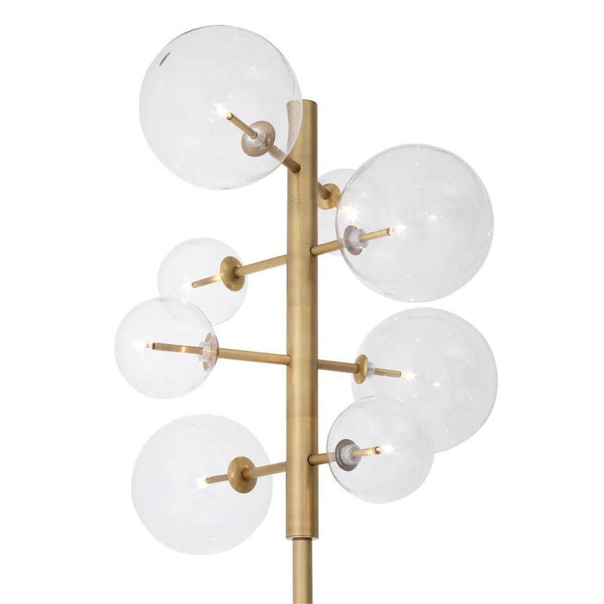 Argento metal floor lamp