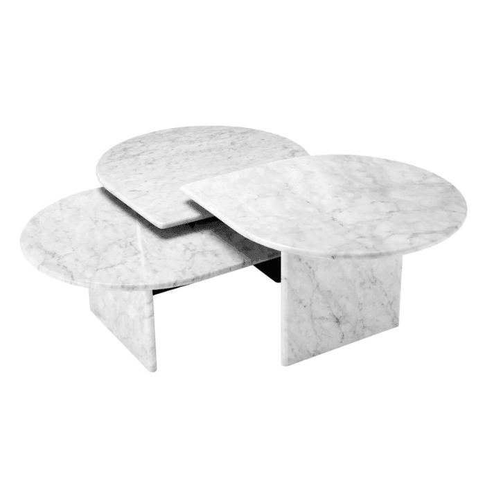 Naples marble coffee table set