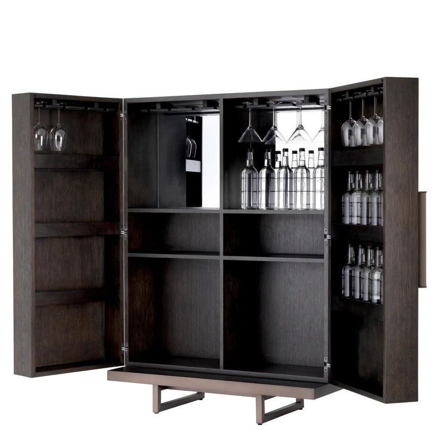 Harrison wooden bar cabinet