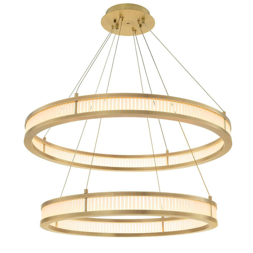 Damien Double glass chandelier