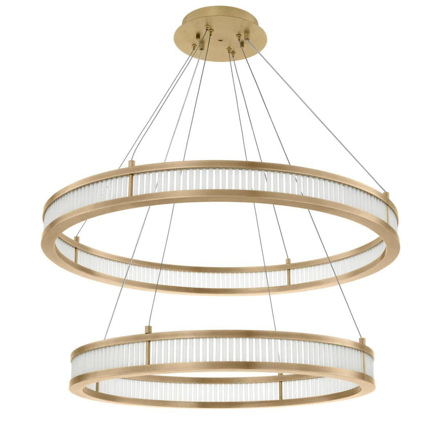 Damien Double glass chandelier