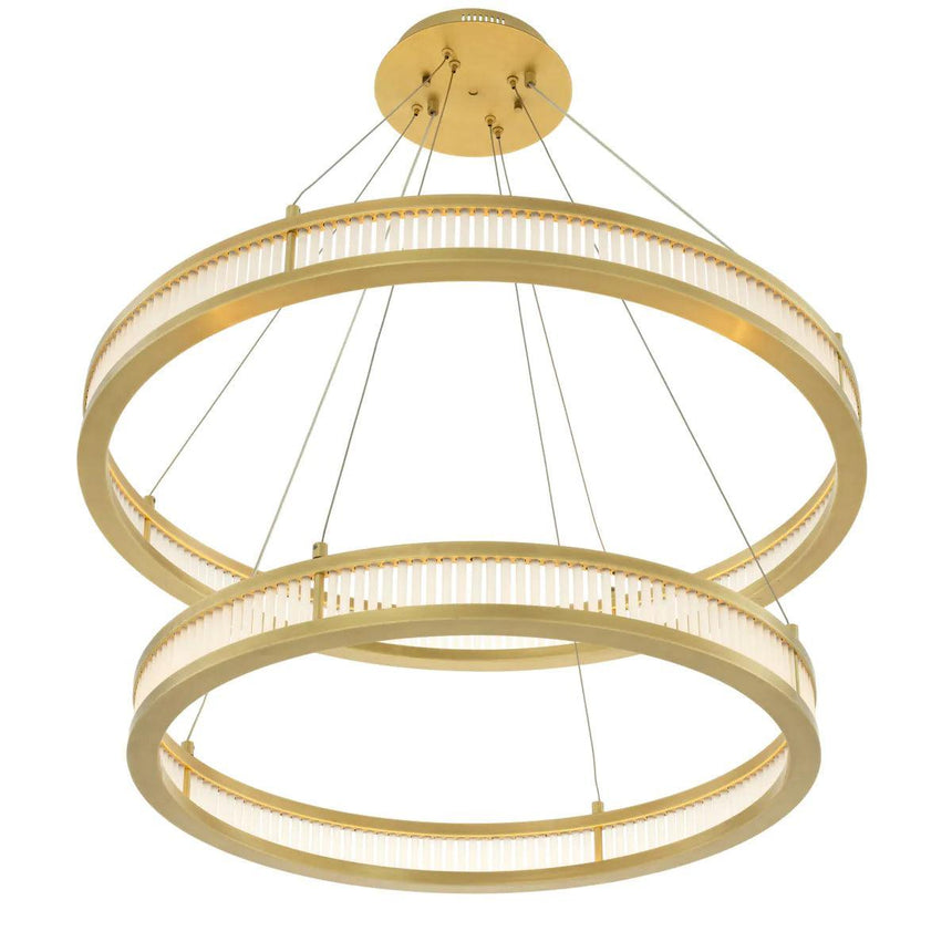 Damien Double glass chandelier